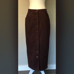 Vintage 80's Pasta Button Up Skirt